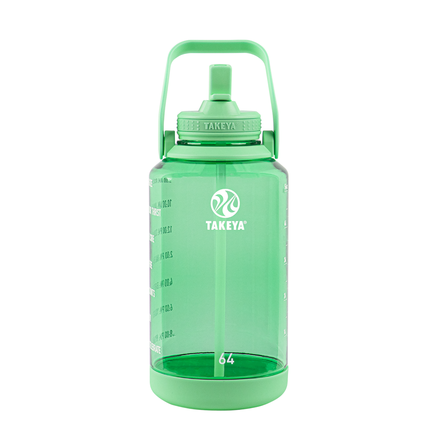 tritan-motivational-water-bottle-with-straw-lid-r6 54101-Tritan-Straw-Motivational-64-PistactioGreen-front.png