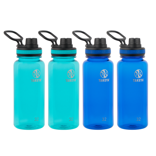tritan-water-bottle-with-spout-lid-4-pack-a1 50276-Tritan-Spout-32-4pk-Ocean-Royal-angle.png