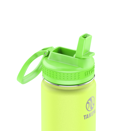 actives-kids-glow-in-the-dark-water-bottle-with-straw-lid-f6 51075-Actives-Kids-Straw-18-GID-LightningGreen-closeup.png