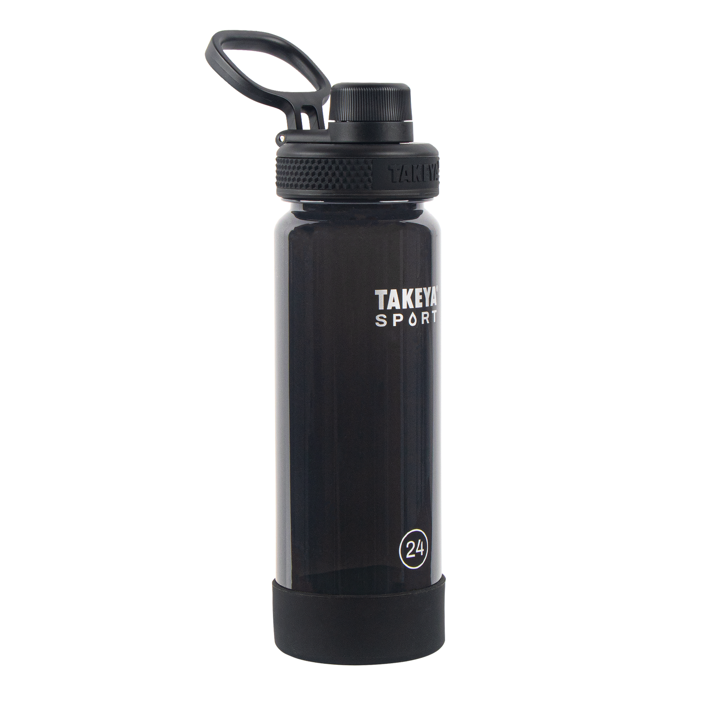 tritan-sport-water-bottle-with-spout-lid-y1 51664-TKS-Tritan-Spout-24-GrandSlamBlack-frontangle.png
