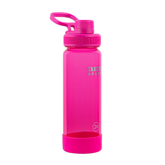 tritan-sport-water-bottle-with-spout-lid-y1 51671-TKS-Tritan-Spout-24-PinkSweep-frontangle.png