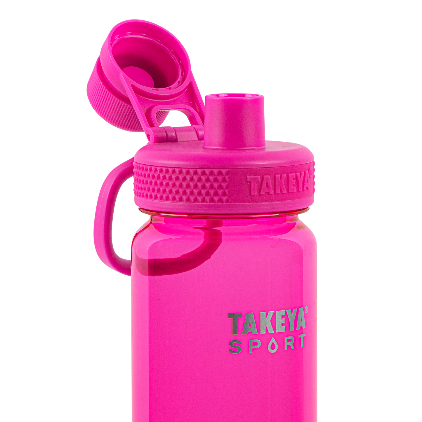 tritan-sport-water-bottle-with-spout-lid-y1 51671-TKS-Tritan-Spout-24-PinkSweep-openlid.png