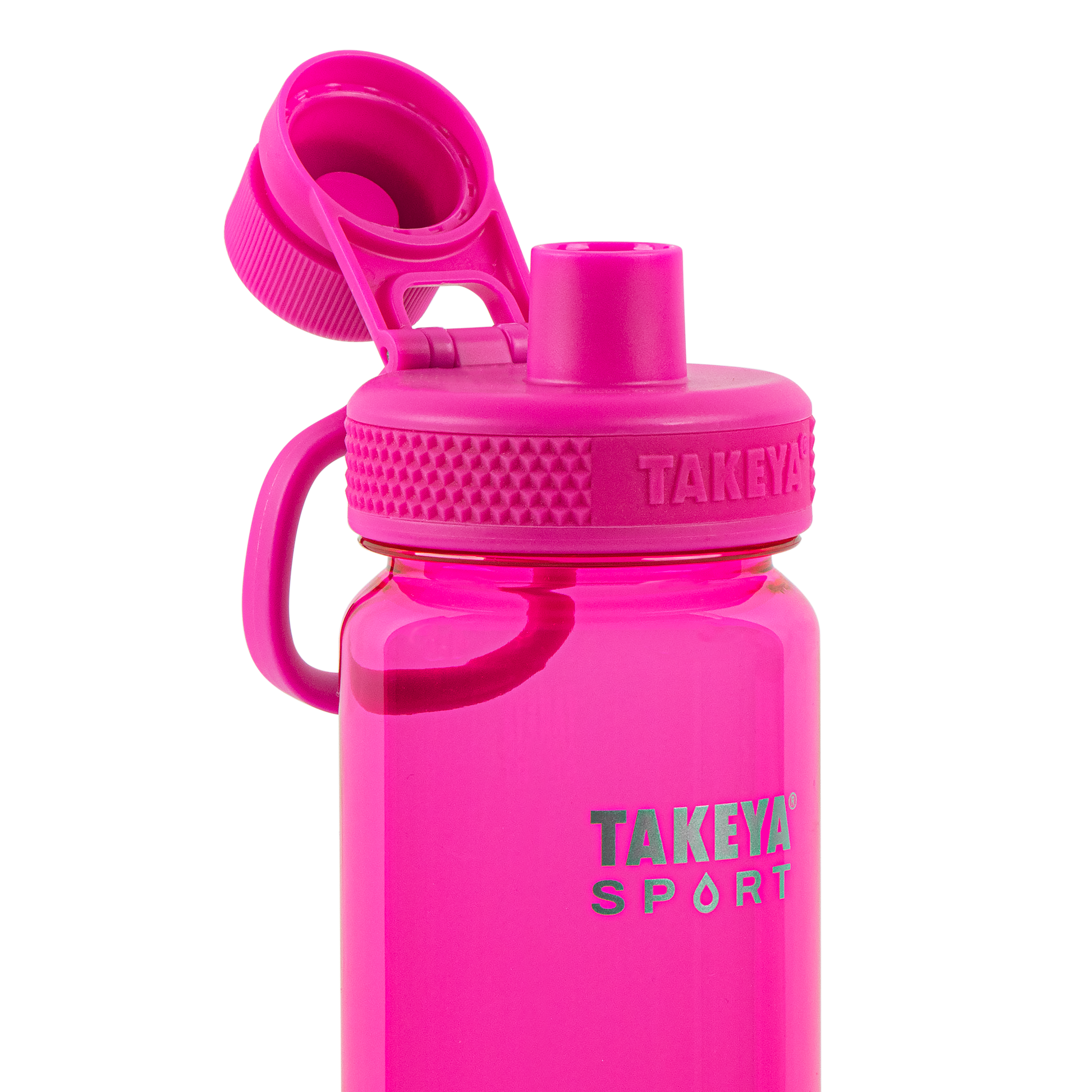 tritan-sport-water-bottle-with-spout-lid-y1 51671-TKS-Tritan-Spout-24-PinkSweep-openlid.png