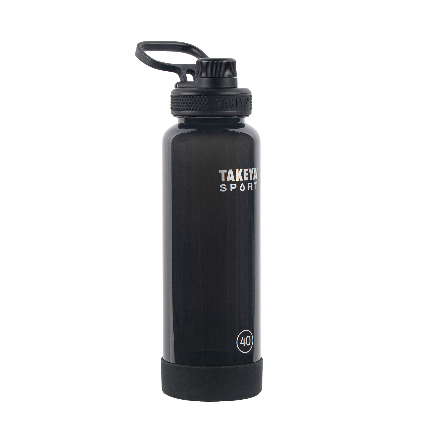 tritan-sport-water-bottle-with-spout-lid-y1 52023-TKS-Tritan-Spout-40-GrandSlamBlack-frontangle.png