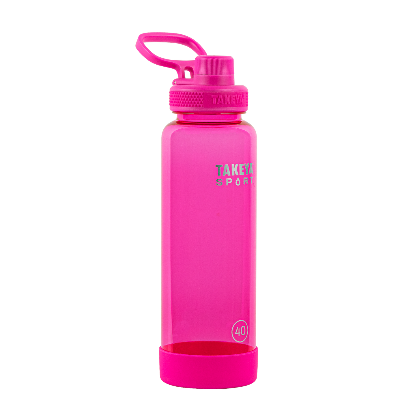 tritan-sport-water-bottle-with-spout-lid-y1 52030-TKS-Tritan-Spout-40-PinkSweep-frontangle.png