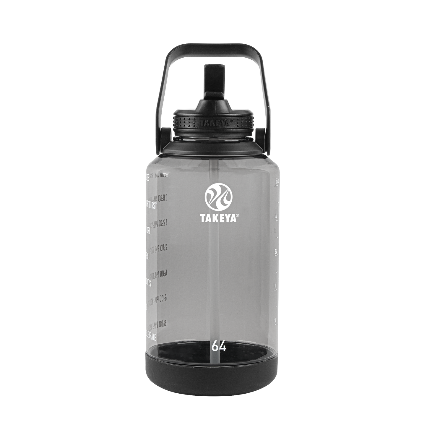 tritan-motivational-water-bottle-with-straw-lid-r6 54145-Tritan-Straw-Motivational-64-StormyBlack-front.png
